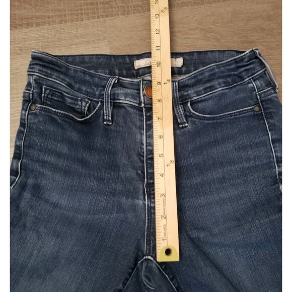 ATHLETA Sculptek Cropped Jeans Size 4 Straight Medium Wash Stretch Pockets - Picture 4 of 8
